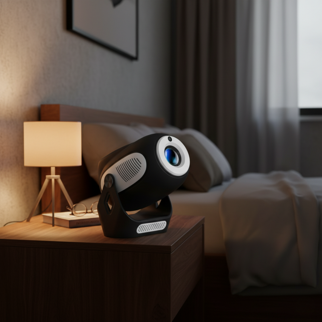 Vision Beam Rocket Edition - Smart Miniprojektor med Bluetooth & WiFi