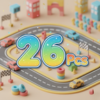 Magnetic Road Set – byggset med bilar