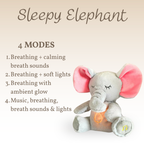 Sleepy Elephant – gosedjur som andas med musik och ljus