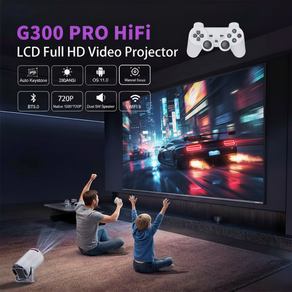 Vision Beam Pro – Play Edition (4K Projektor & Spelkonsol i Ett)