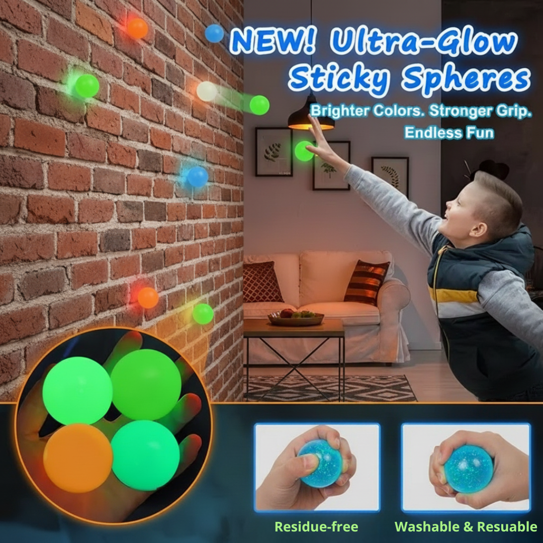 Luminous Sticky Balls – lysande klisterbollar