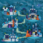 BuildBits™ Blue Kingdom – magnetiskt byggset med blått slottsäventyr