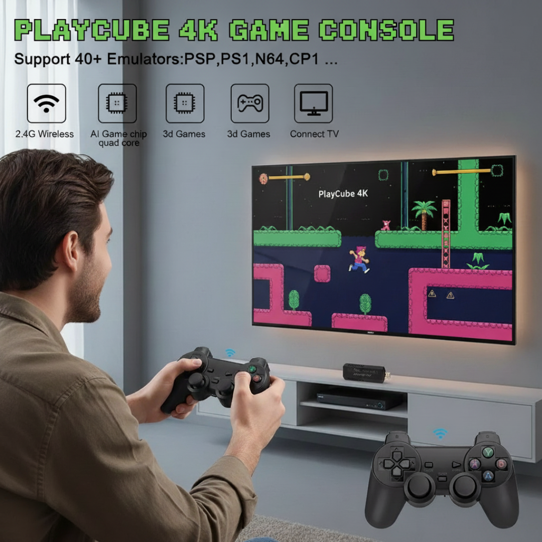 PlayCube 4K – retro spelkonsol