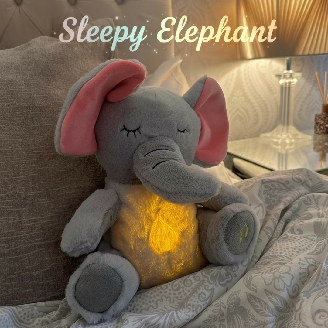 Sleepy Elephant – gosedjur som andas med musik och ljus