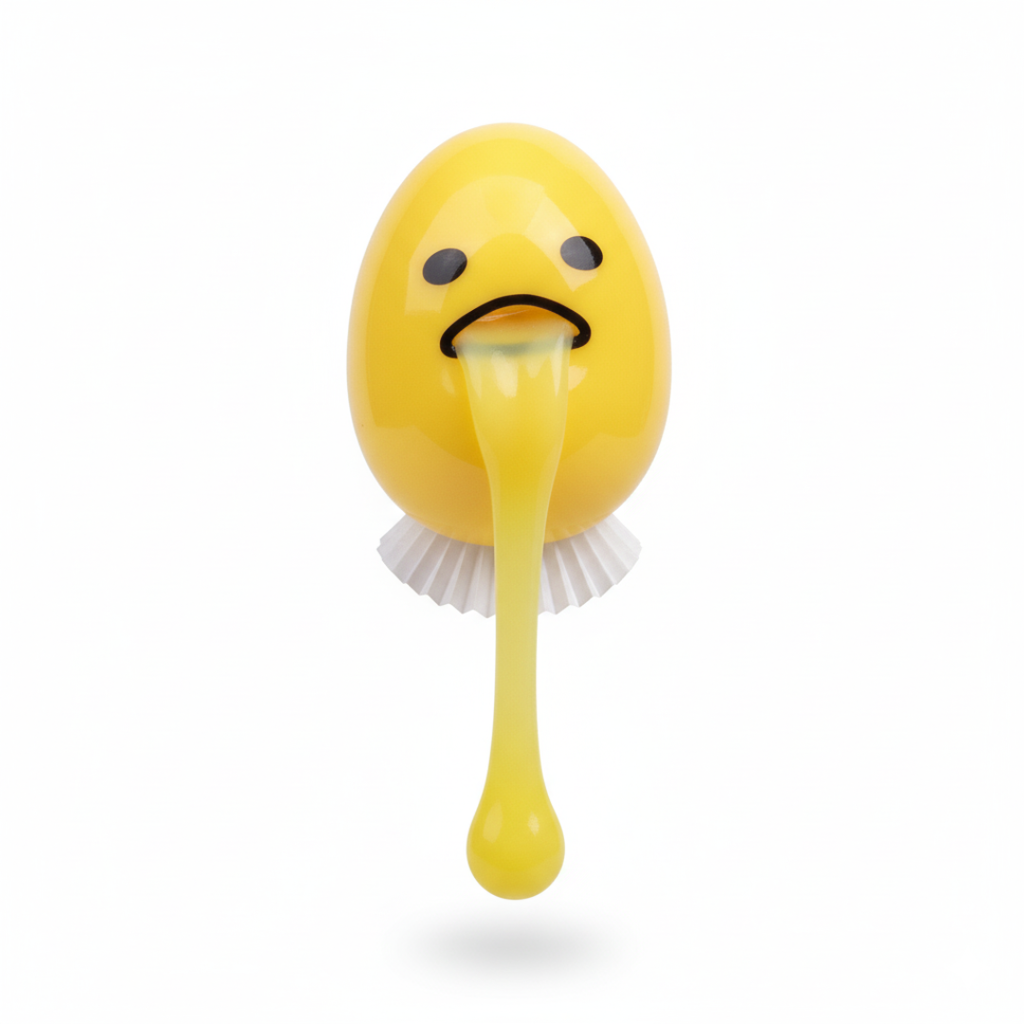 Klämvänligt Ägg – den roliga stressleksaken