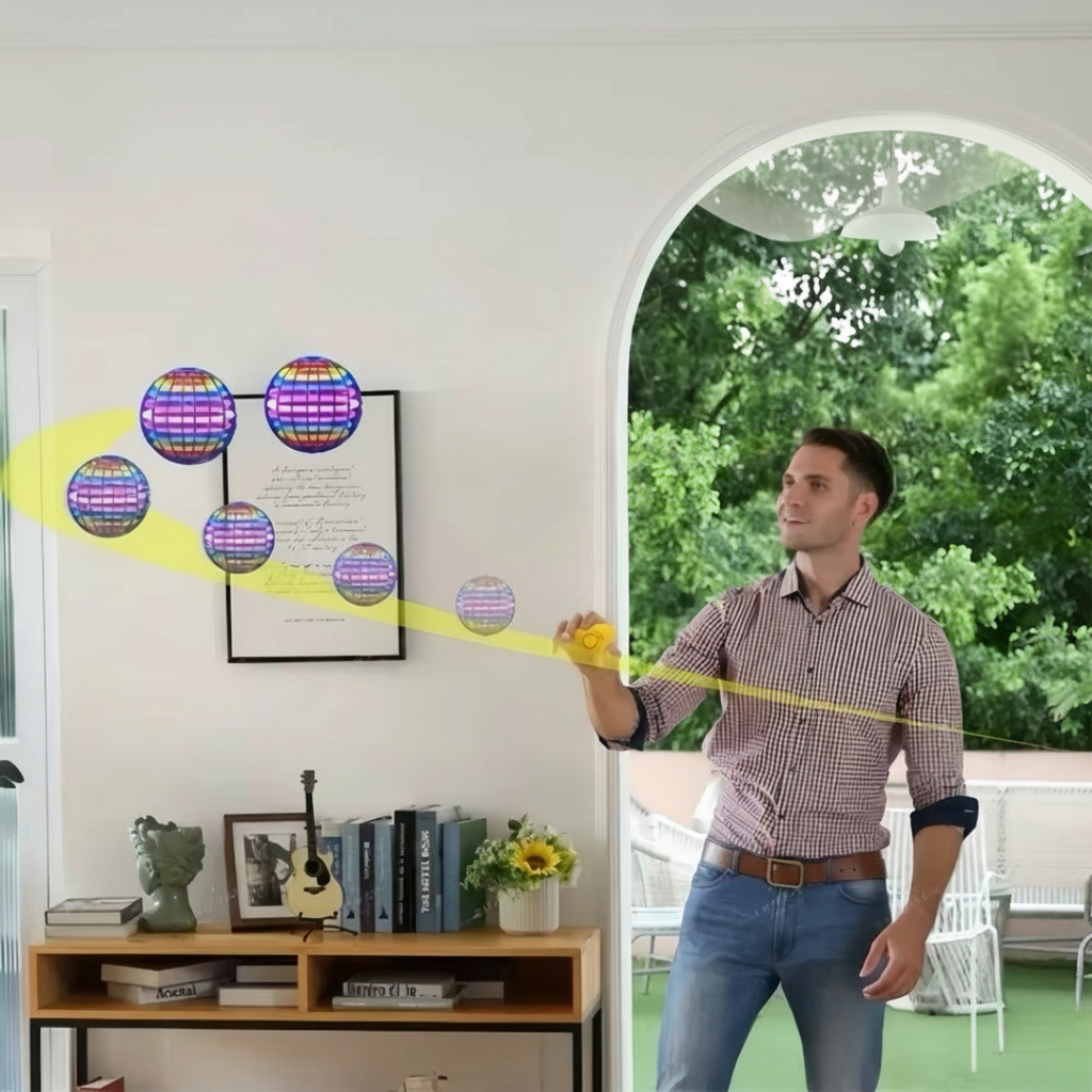 Magic Flying Ball – svävande LED-boll