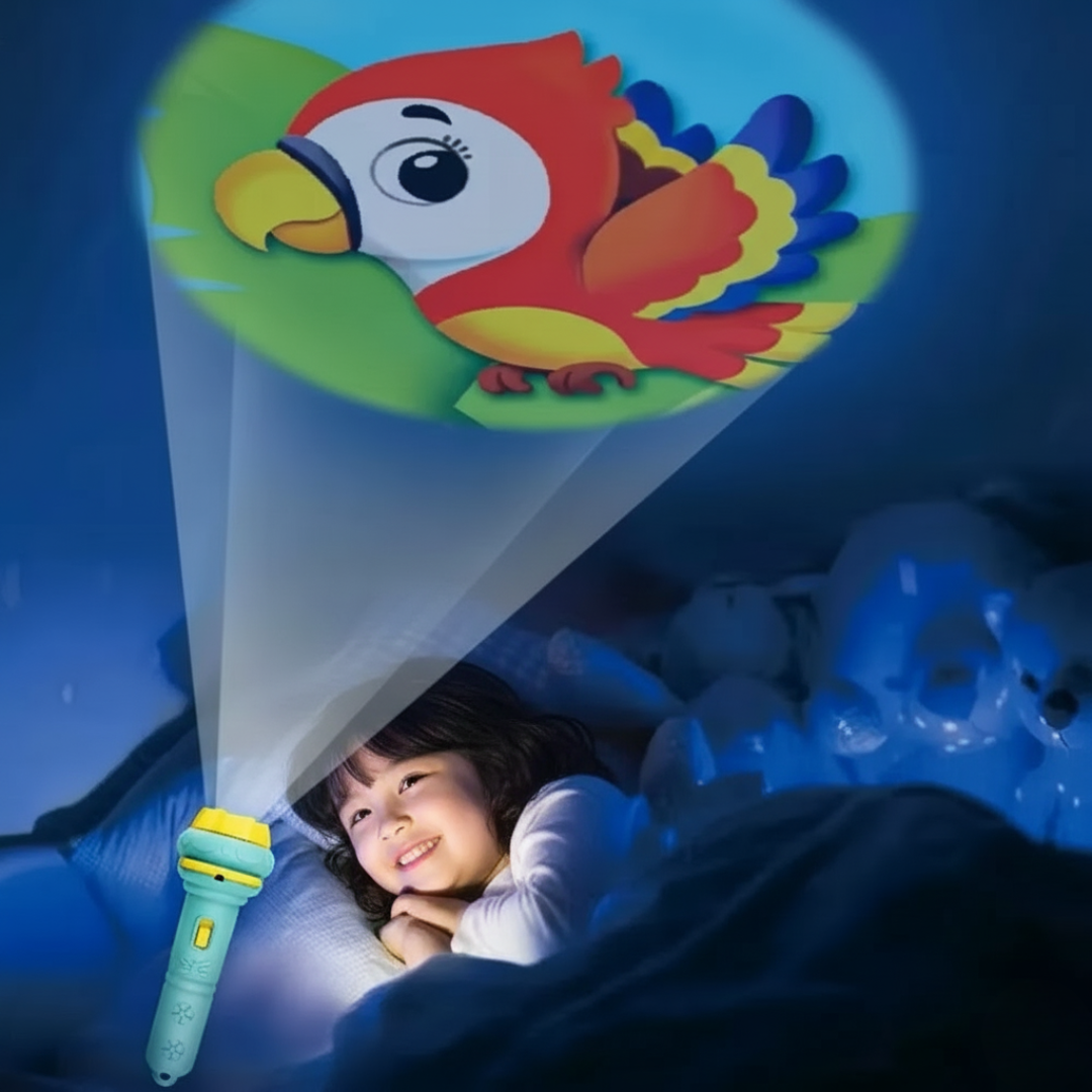 Projektionsficklampa – magiska sagostunder