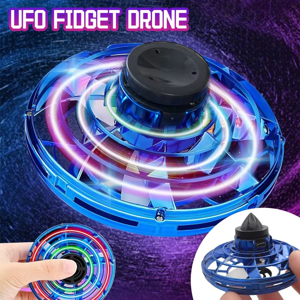LED Flying UFO Spinner - sväva & fånga den!